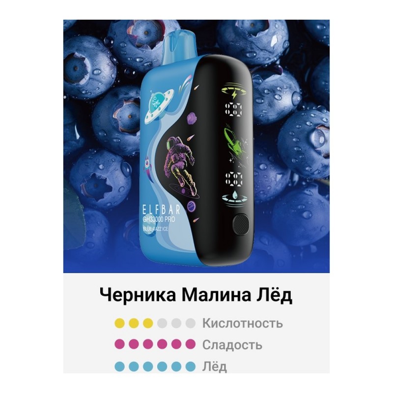 Elf Bar GH33000 Pro Blue Razz Ice