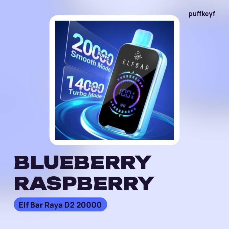 Elf Bar Raya D2 20000 Blueberry Raspberry