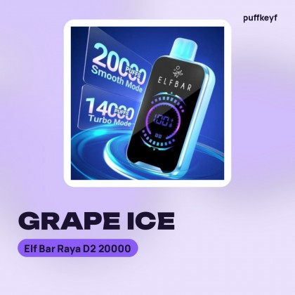 Elf Bar Raya D2 20000 Grape Ice