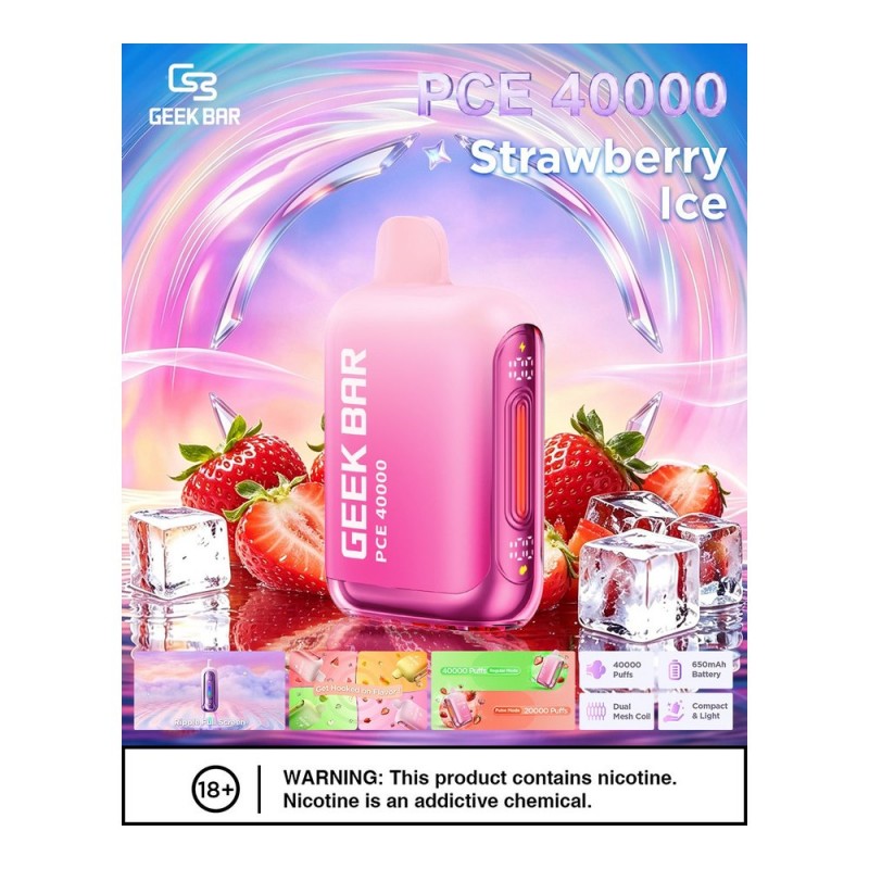 Geek Bar PCE 40000 Strawberry Ice