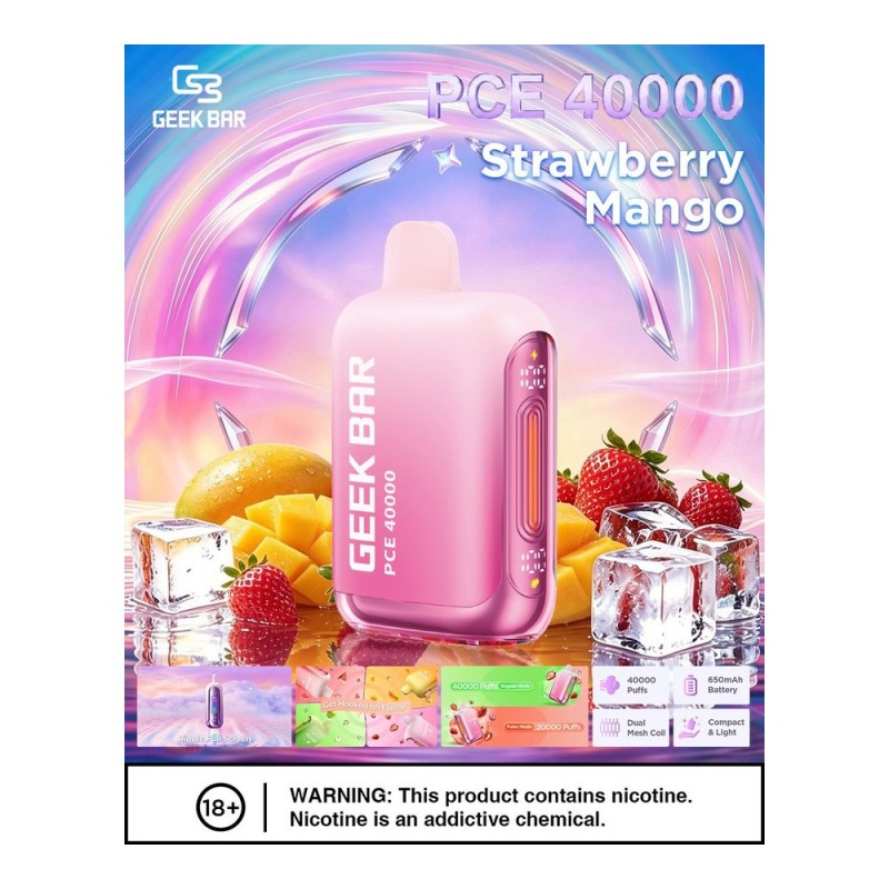 Geek Bar PCE 40000 Strawberry Mango