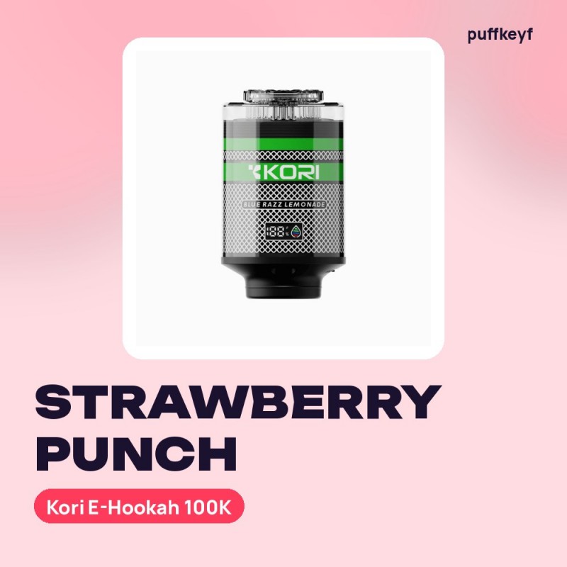 Kori E-Hookah 100K Strawberry Punch