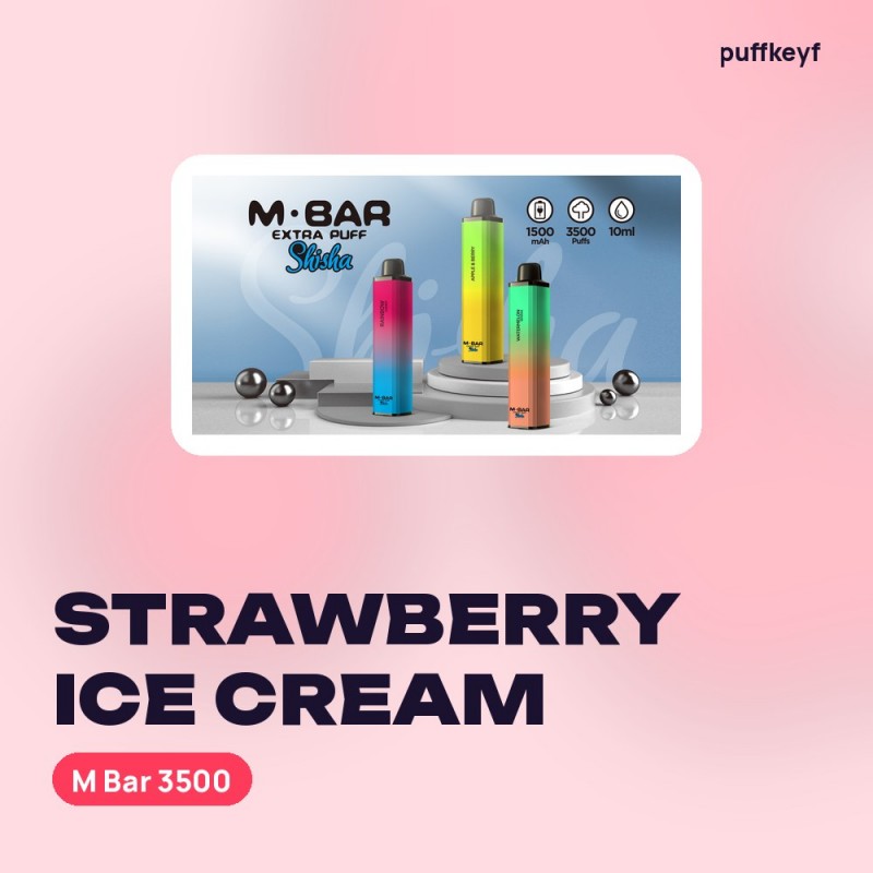 M Bar 3500 Strawberry Ice Cream