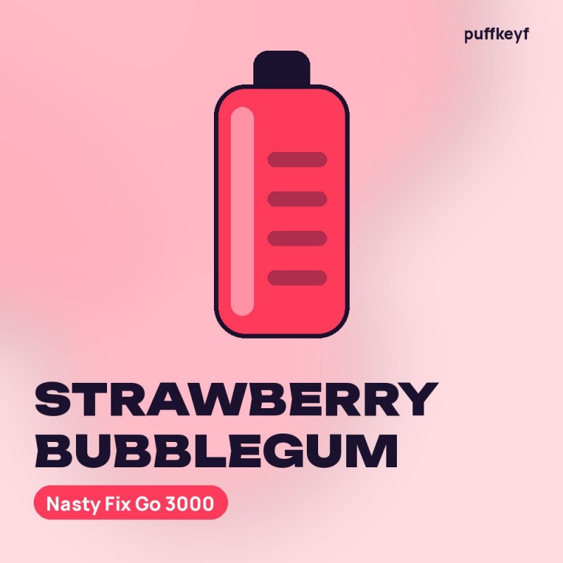 Nasty Fix Go 3000 Strawberry Bubblegum