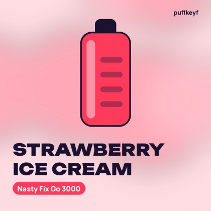 Nasty Fix Go 3000 Strawberry Ice Cream