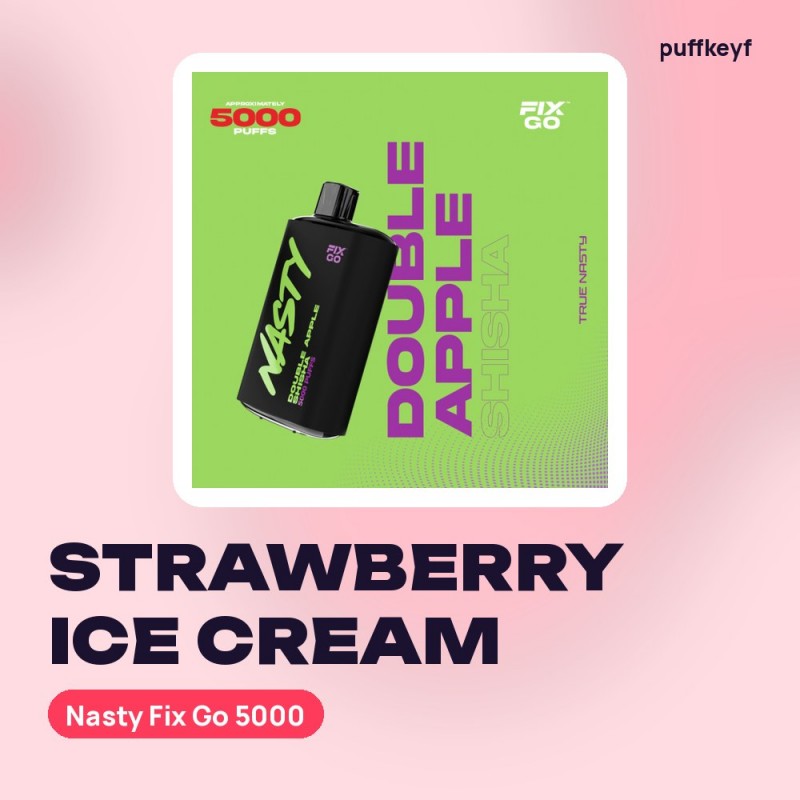 Nasty Fix Go 5000 Strawberry Ice Cream