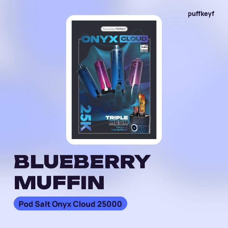 Pod Salt Onyx Cloud 25000 Blueberry Muffin