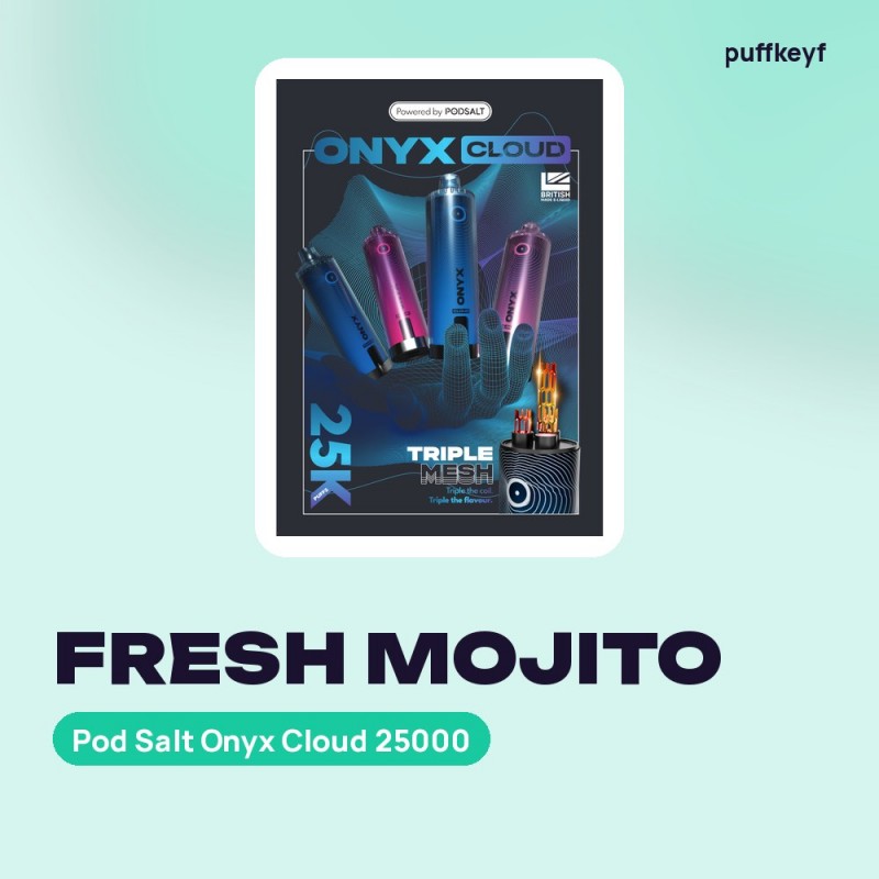 Pod Salt Onyx Cloud 25000 Fresh Mojito