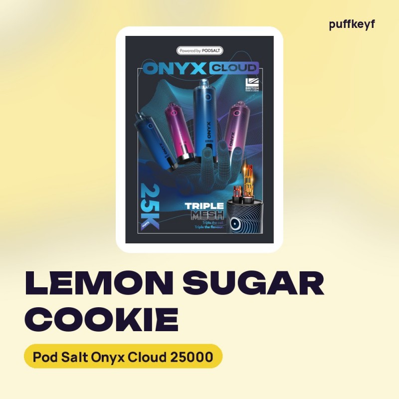 Pod Salt Onyx Cloud 25000 Lemon Sugar Cookie