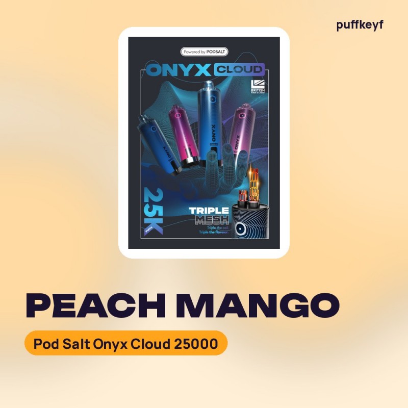 Pod Salt Onyx Cloud 25000 Peach Mango