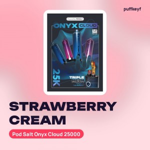 Pod Salt Onyx Cloud 25000 Strawberry Cream
