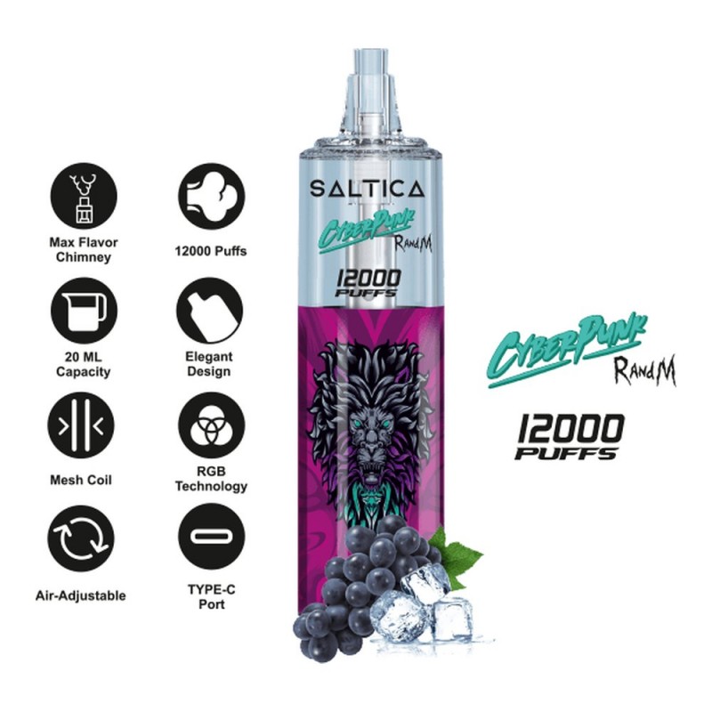 Saltica Cyberpunk 12000 Grape Ice
