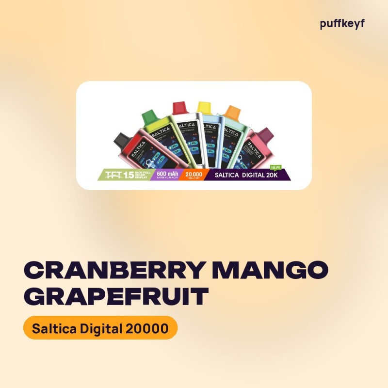 Saltica Digital 20000 Cranberry Mango Grapefruit