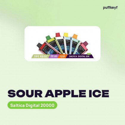 Saltica Digital 20000 Sour Apple Ice