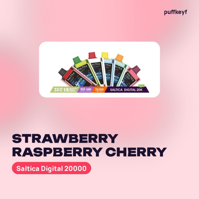 Saltica Digital 20000 Strawberry Raspberry Cherry
