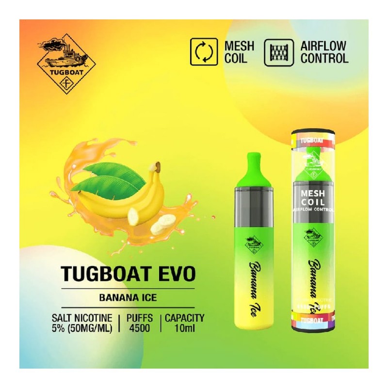 Tugboat EVO 4500 Banana Ice