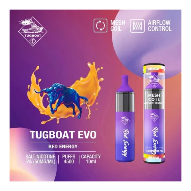 Tugboat EVO 4500 Red Energy