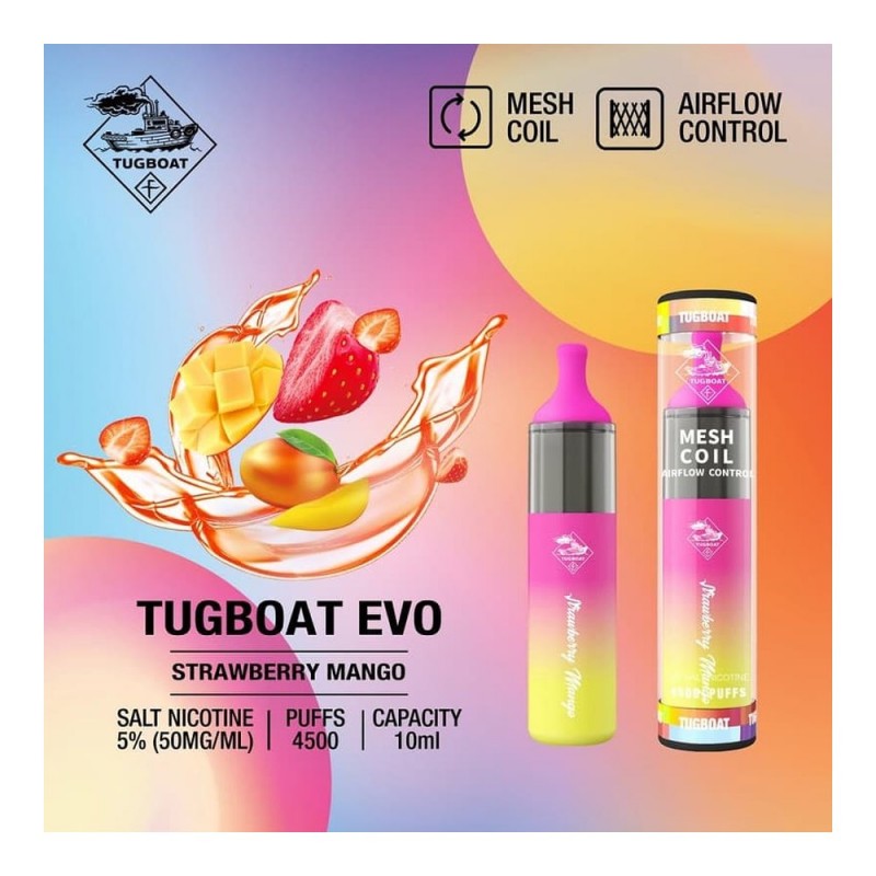 Tugboat EVO 4500 Strawberry Mango