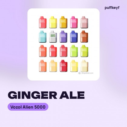 Vozol Alien 5000 Ginger Ale