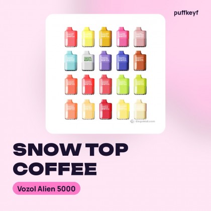 Vozol Alien 5000 Snow Top Coffee