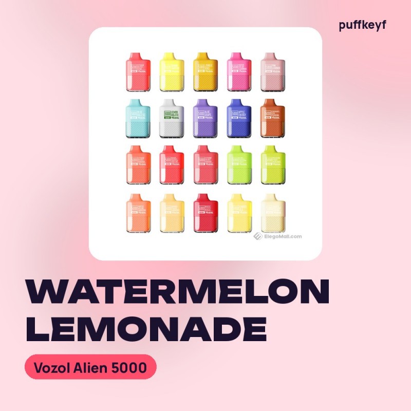 Vozol Alien 5000 Watermelon Lemonade