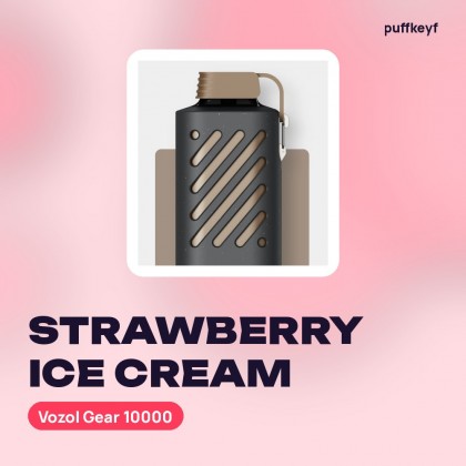 Vozol Gear 10000 Strawberry Ice Cream