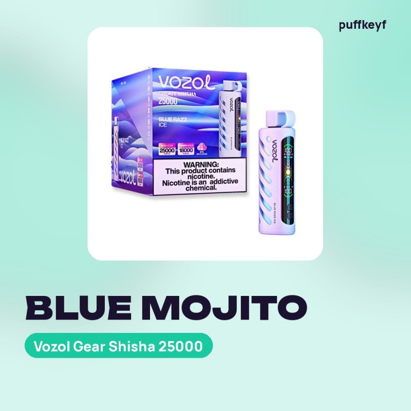 Vozol Gear Shisha 25000 Blue Mojito