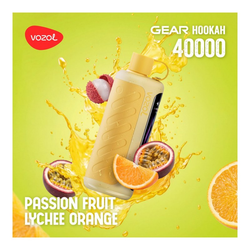Vozol Gear Shisha 40000 Passion Fruit Lychee Orange