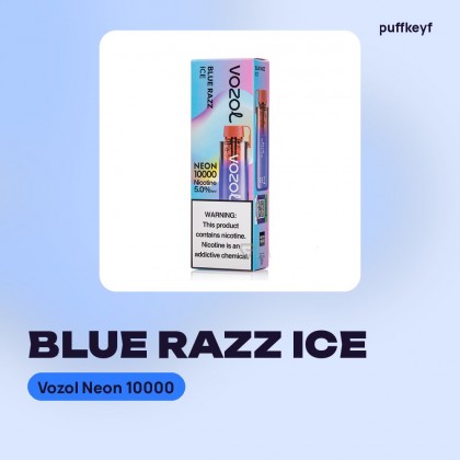 Vozol Neon 10000 Blue Razz Ice