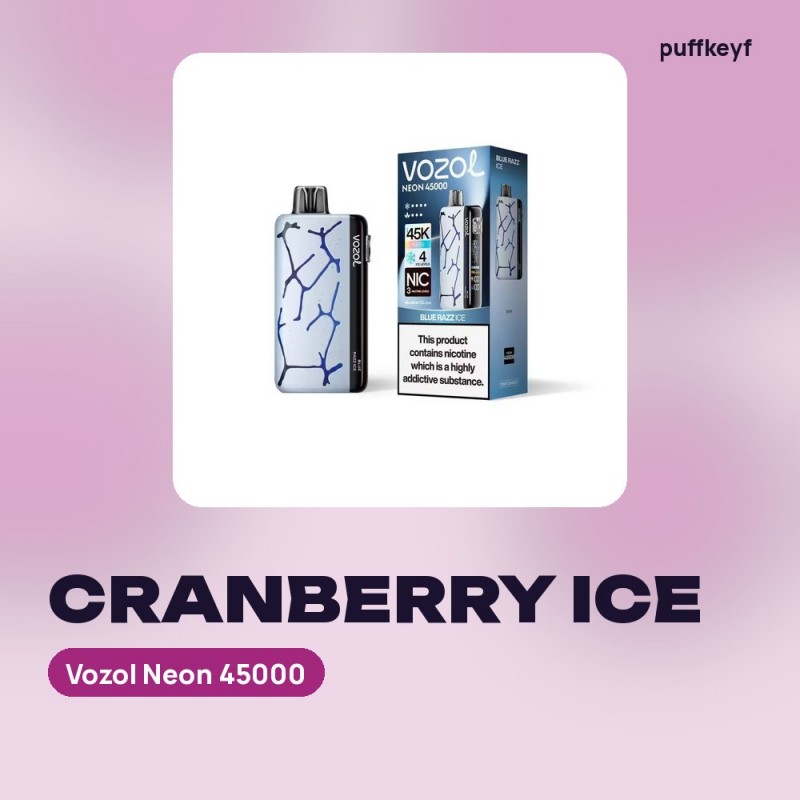 Vozol Neon 45000 Cranberry Ice