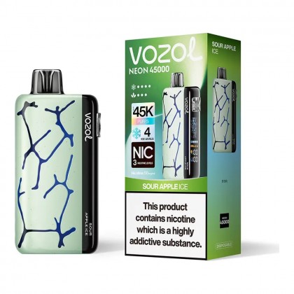 Vozol Neon 45000 Sour Apple Ice