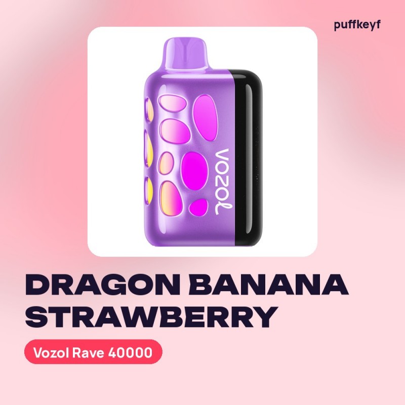 Vozol Rave 40000 Dragon Banana Strawberry