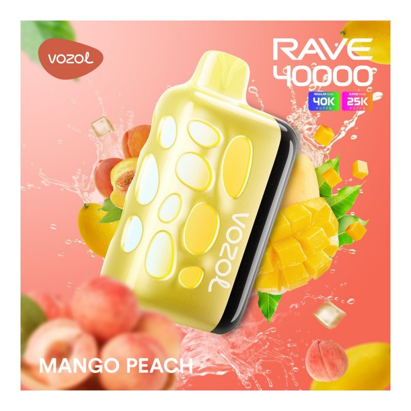 Vozol Rave 40000 Mango Peach
