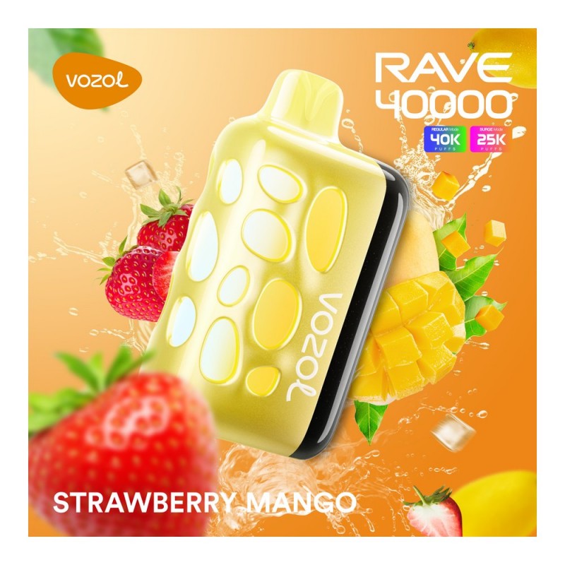 Vozol Rave 40000 Strawberry Mango