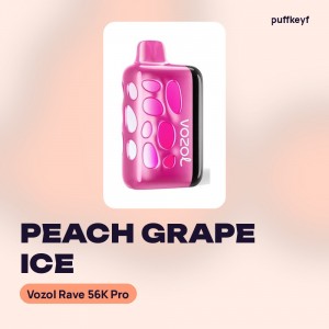 Vozol Rave 56K Pro Peach Grape Ice