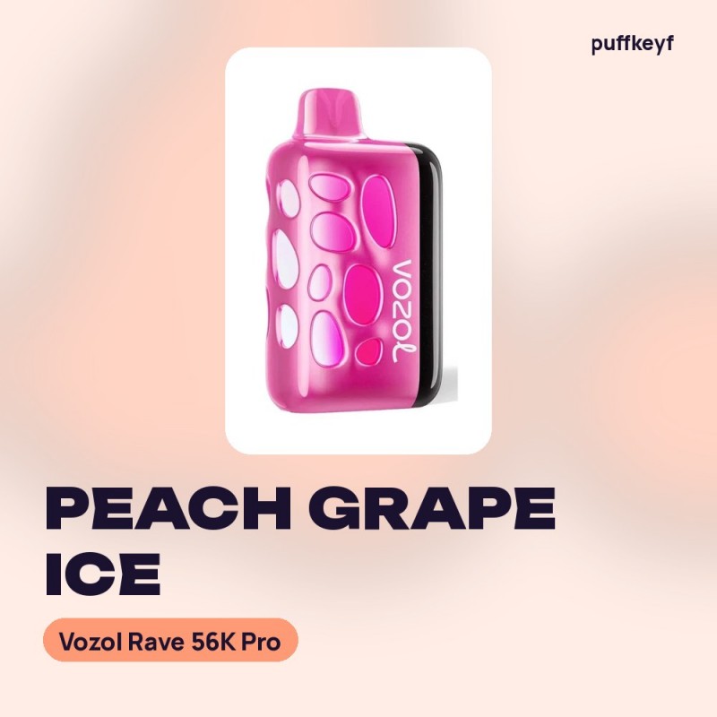Vozol Rave 56K Pro Peach Grape Ice