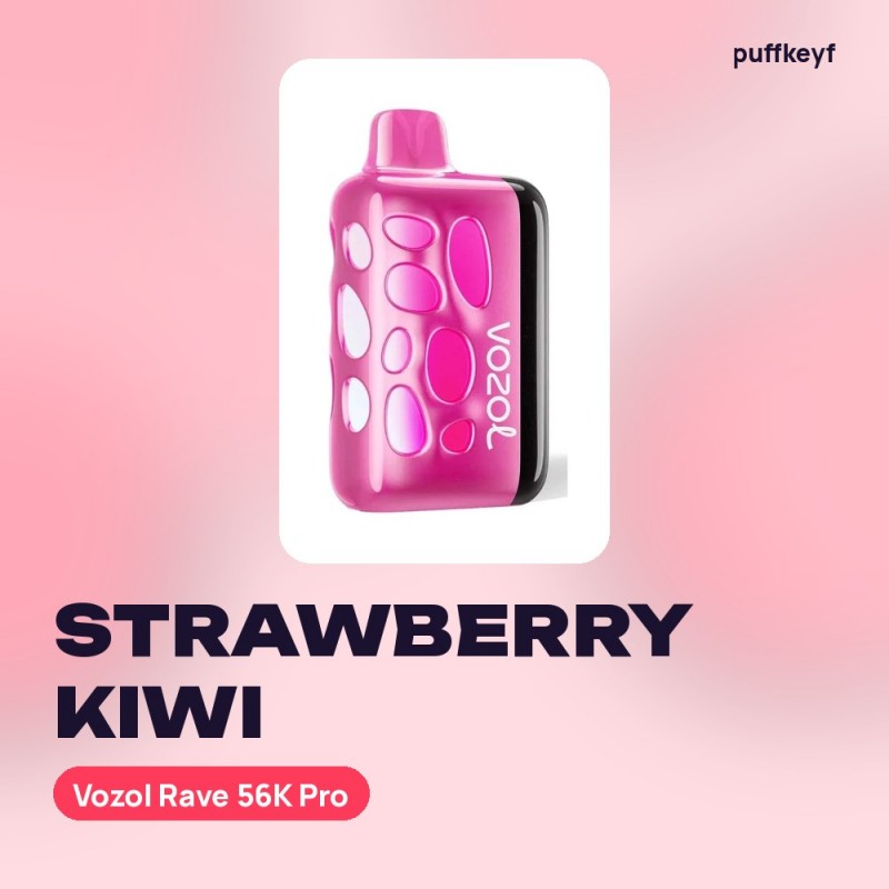 Vozol Rave 56K Pro Strawberry Kiwi
