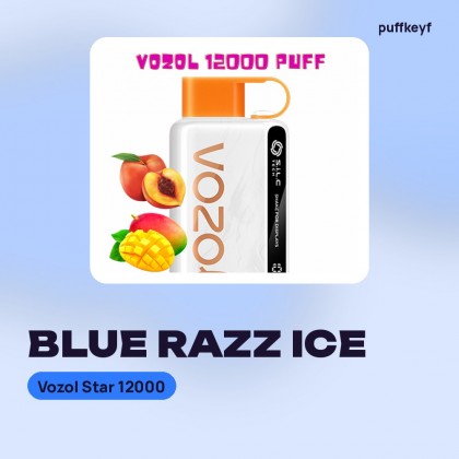 Vozol Star 12000 Blue Razz Ice