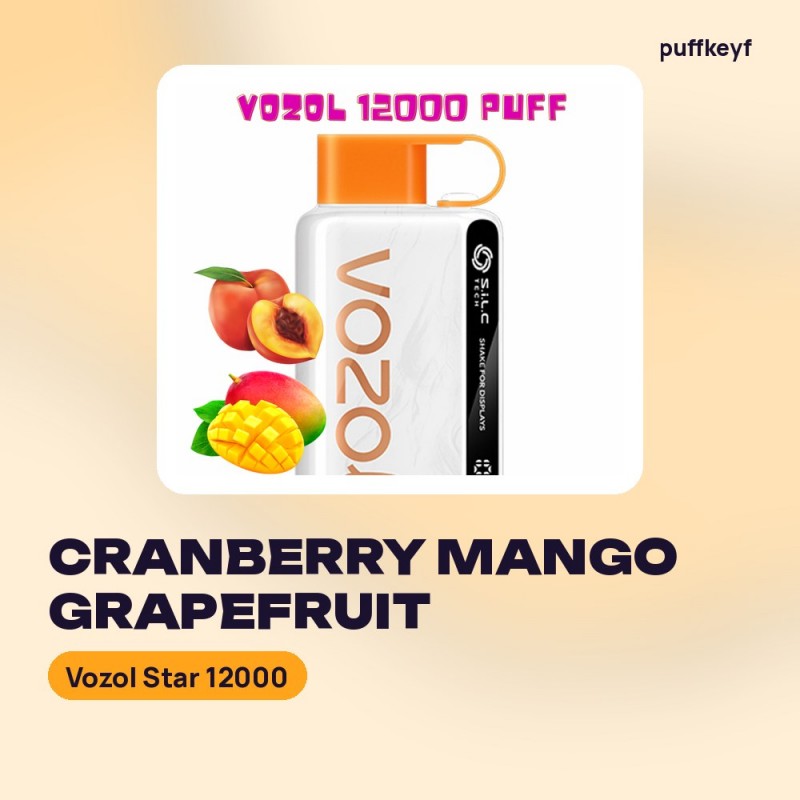 Vozol Star 12000 Cranberry Mango Grapefruit