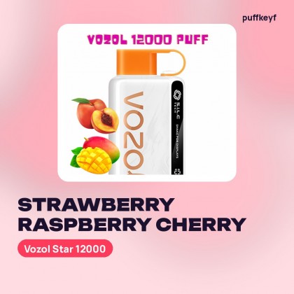 Vozol Star 12000 Strawberry Raspberry Cherry