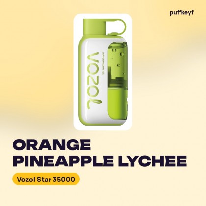 Vozol Star 35000 Orange Pineapple Lychee