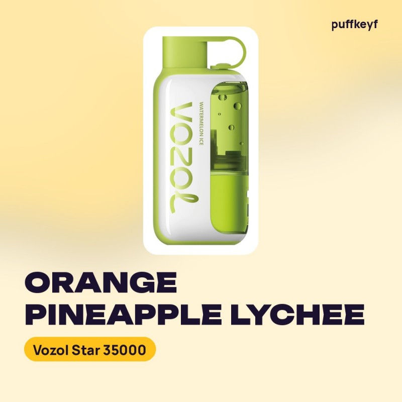 Vozol Star 35000 Orange Pineapple Lychee