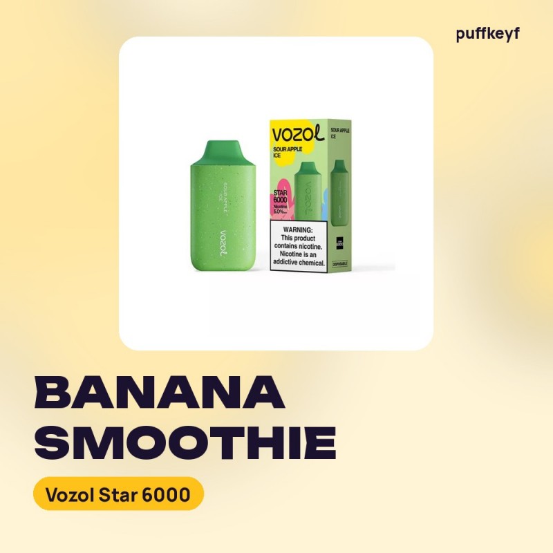 Vozol Star 6000 Banana Smoothie