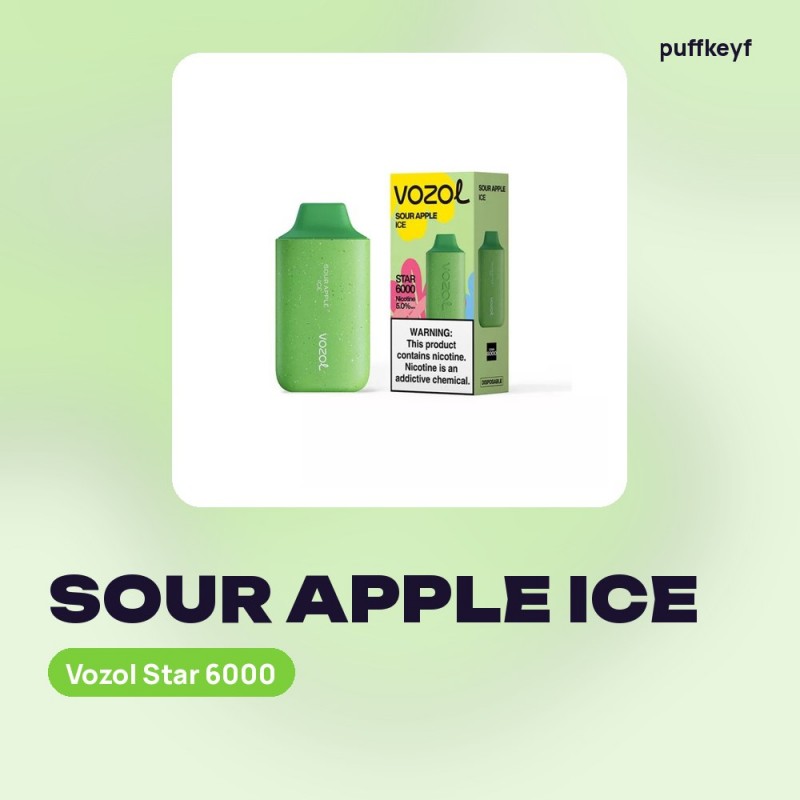 Vozol Star 6000 Sour Apple Ice