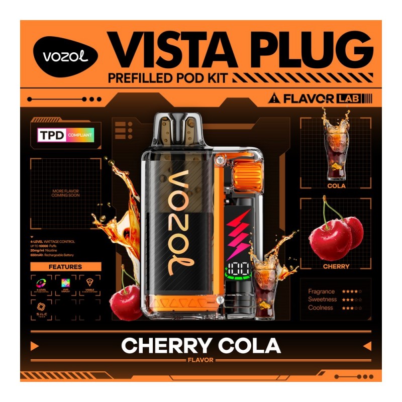 Vozol Vista Plug 10000 Cherry Cola