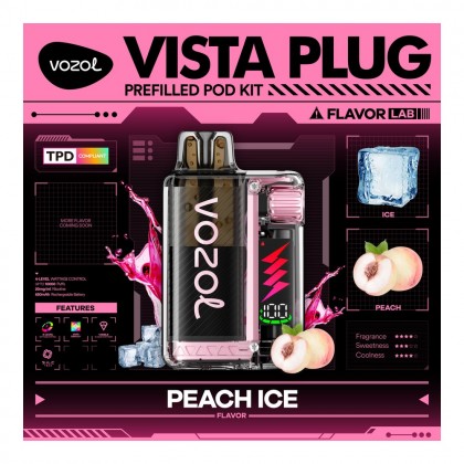 Vozol Vista Plug 10000 Peach Ice