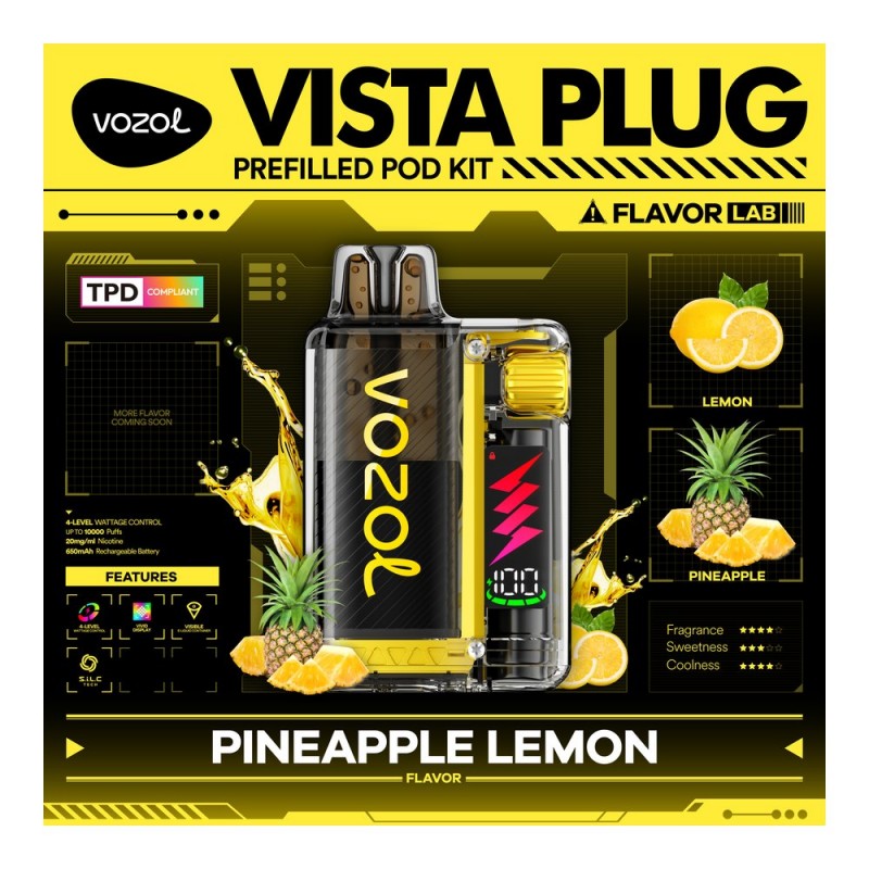 Vozol Vista Plug 10000 Pineapple Lemon