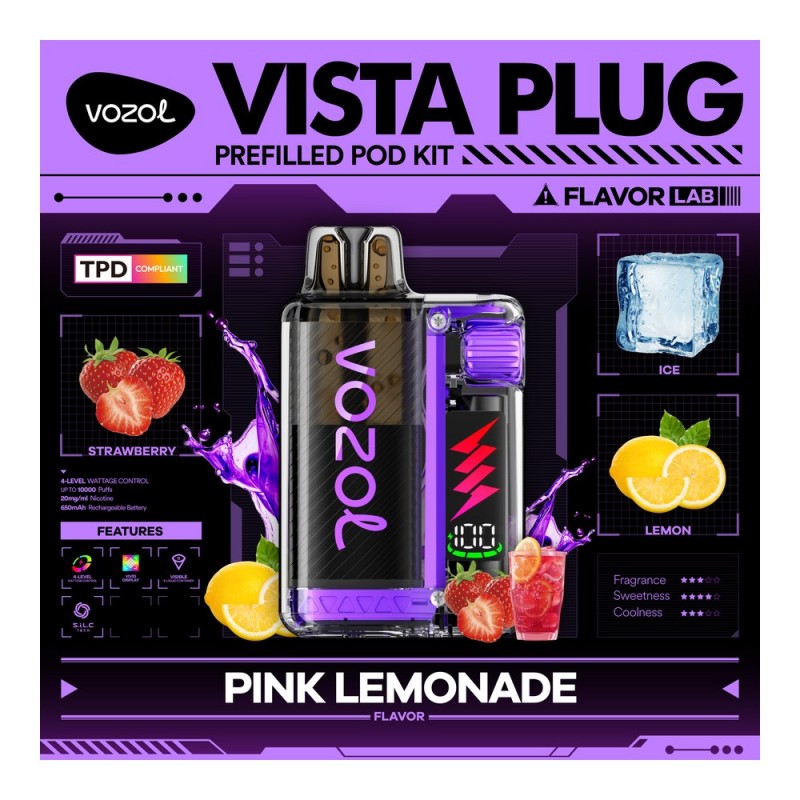 Vozol Vista Plug 10000 Pink Lemonade