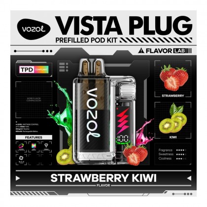 Vozol Vista Plug 10000 Strawberry Kiwi