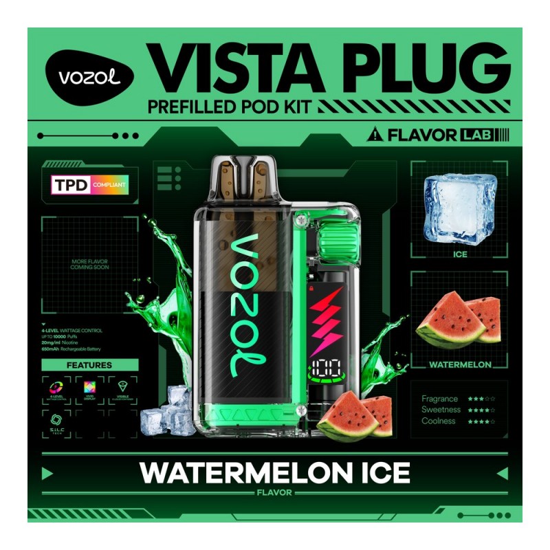 Vozol Vista Plug 10000 Watermelon Ice